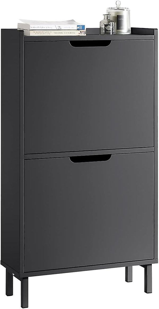 SoBuy Schoenenkast - FSR151-SCH - MDF & Metaal - Max. 16kg. - 50x19x9 - Antraciet