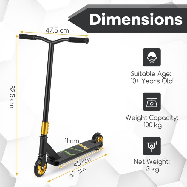 Coast Stuntstep Multicolor – Professionele Step voor Kinderen en Tieners met 110 mm Wielen