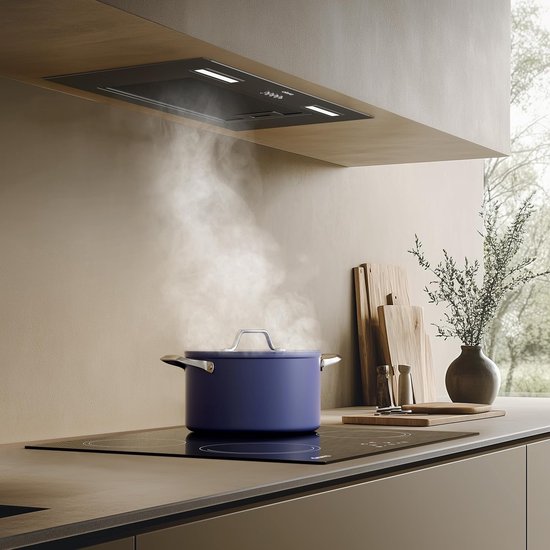 CIARRA CBCB6926A inbouw afzuigkap 60 cm - 650 m³/h - zwart - A+++