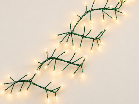 Clusterverlichting 600 LED – 6 Meter – Warm Wit – Kerstverlichting Binnen & Buiten