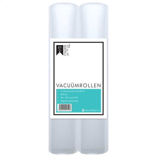 Vacuumrollen - Vacuumzakken Voedsel - Vacumeerzakken - Sous Vide Zakken - Reliëf - BPA-Vrij - 30x600 cm - 2 stuks