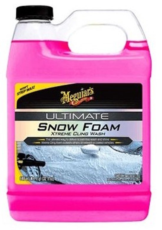 Meguiar's Ultimate Snow Foam 946 ml – Transparant/Paars – Vloeibaar Autoshampoo