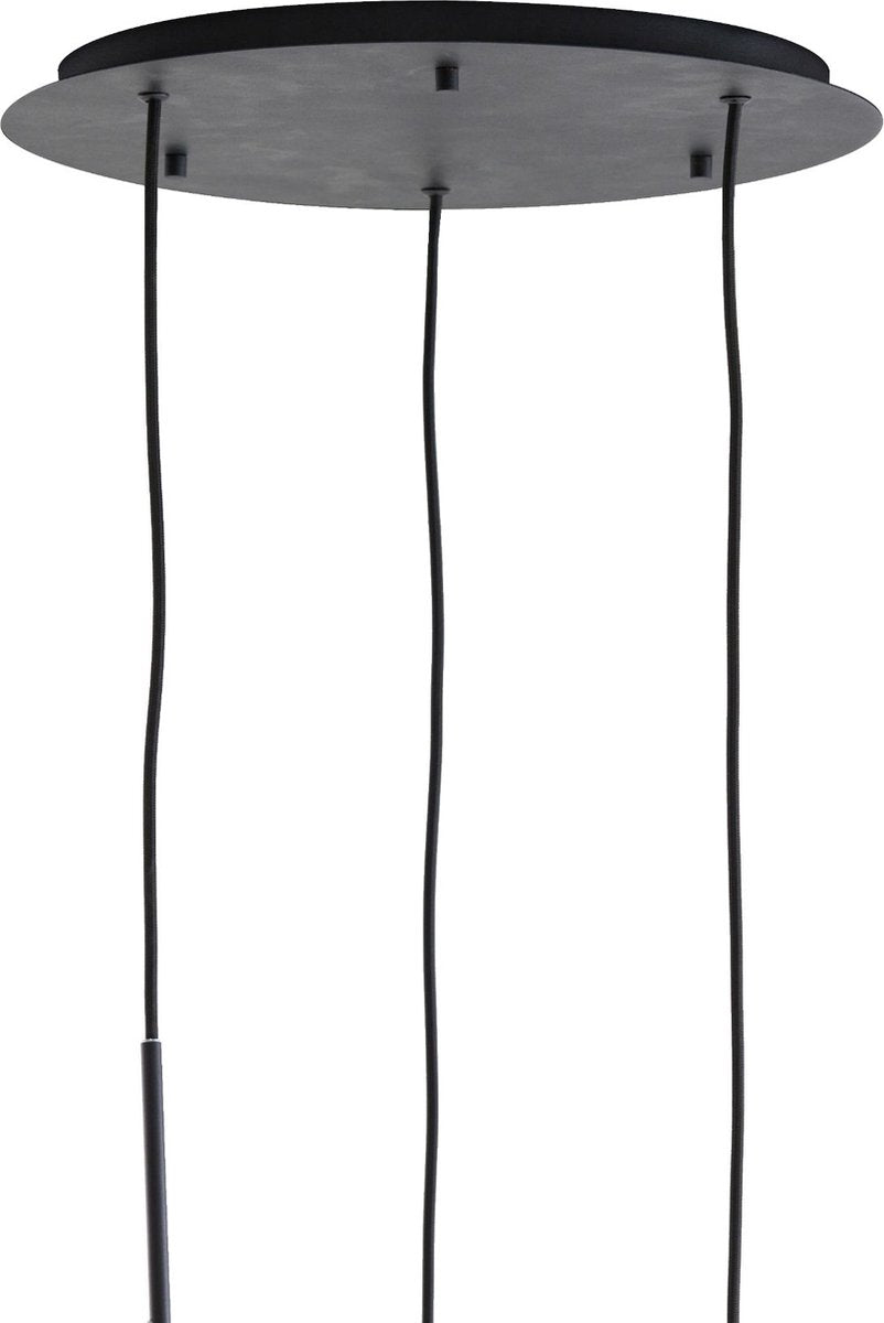 Light & Living Hanglamp Mayson - Bruin Glas - Ø40cm - 3L - Modern - Hanglampen Eetkamer, Slaapkamer, Woonkamer