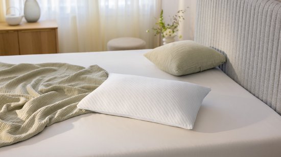 TEMPUR Prima hoofdkussen - Medium - drukverlagend en duurzaam hoofdkussen voor alle slaapposities - 60 x 50 cm - Wit