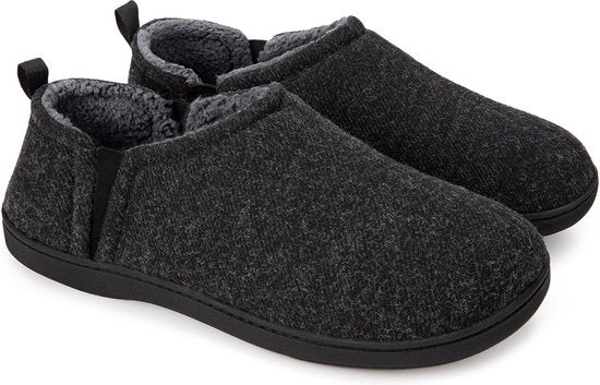 Pantoffels Heren - Sloffen - Zwart - Anti-slip - Maat 44/45 - Comfeet