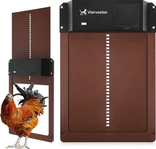 Viervoeter Kippenluik - Chickenguard -Automatische Kippenluik