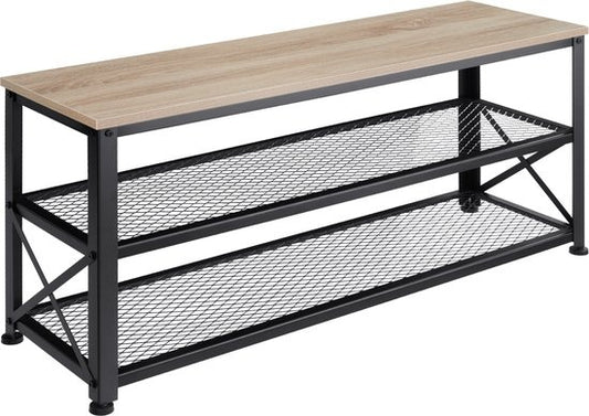 tectake - Schoenenrek Blackpool - schoenenkast - industrial light - 101 x 30,5 x 45,5 cm - 404290