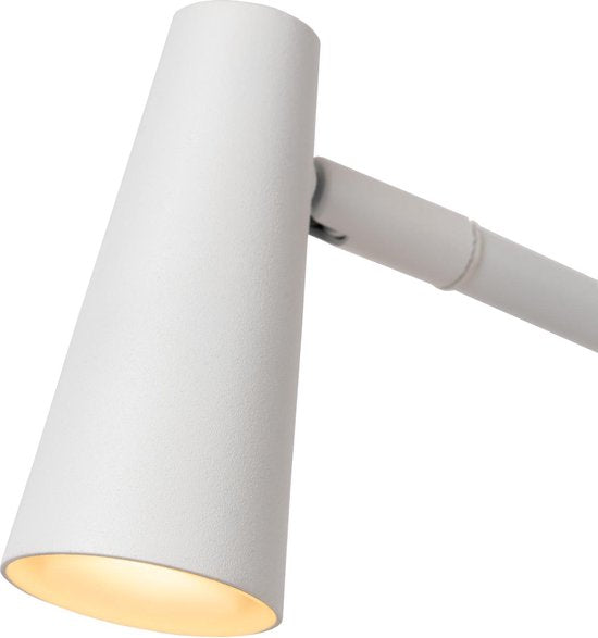 Lucide STIRLING - Oplaadbare Vloerlamp - Accu/Batterij - LED 3 StepDim - 1x3W 2700K - Wit