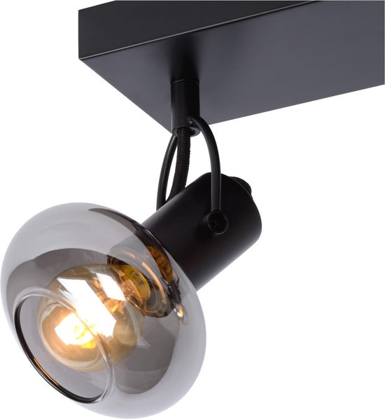 Lucide MADEE - Plafondspot (Plafondlamp) - 3xE14 - Zwart