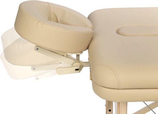 ZENGROWTH Nimman Inklapbare Massagetafel met Rugleuning Mocca