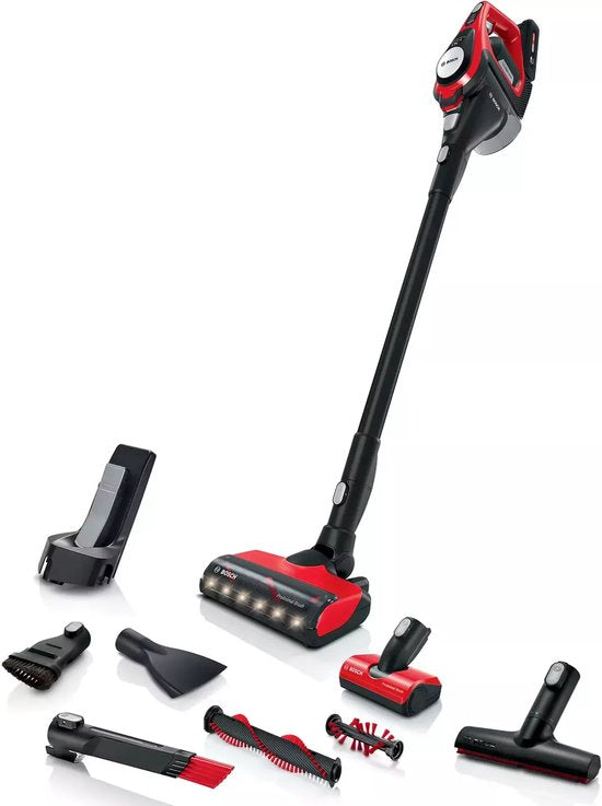 Bosch - Unlimited 8 - ProAnimal - BCS8214ANM - Steelstofzuiger - Zwart/Rood