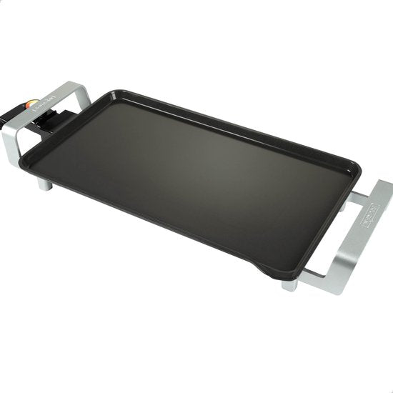 Bourgini Elements - Grillplaat - Bakplaat - PFAS-Vrije keramische anti aanbaklaag - 46 x 26 cm - 4-6 personen - GRS gecertificeerd gerecyclede materialen