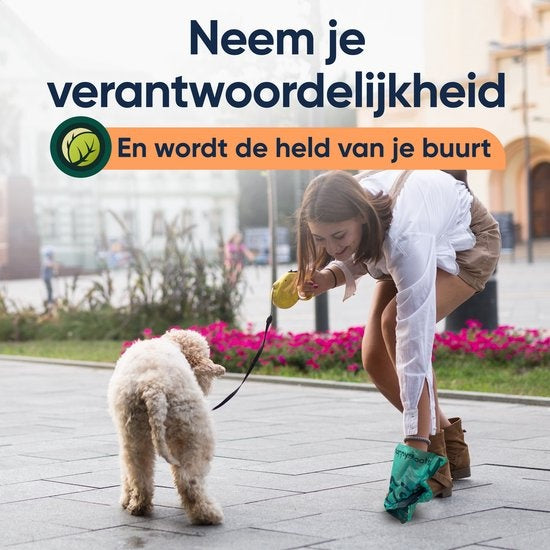 Biologisch Hondenpoepzakjes - 225 stuks - Poepzakjes Hond Afbreekbaar - Poop Bags