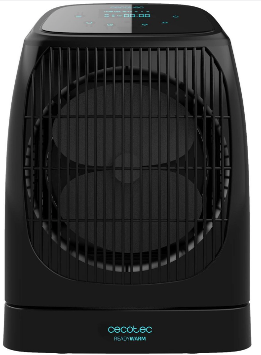 Cecotec - Ready Warm 9600 Smart Force Ventilatorkachel - 2000W - Met Regelbare Thermostaat & 3 Standen - Vorstbeveiliging & Oververhittingsbescherming - Kunststof - Zwart