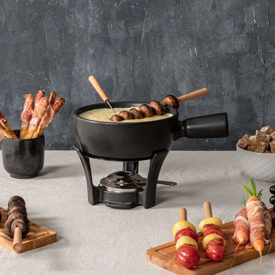 Boska Fondueset Nero - Kaasfondueset - Zwart - 1,3 L - Voor 875 gram Kaasfondue
