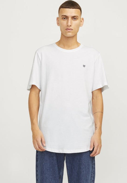 JACK & JONES Heren T-Shirt - 5 Pack - Egaal