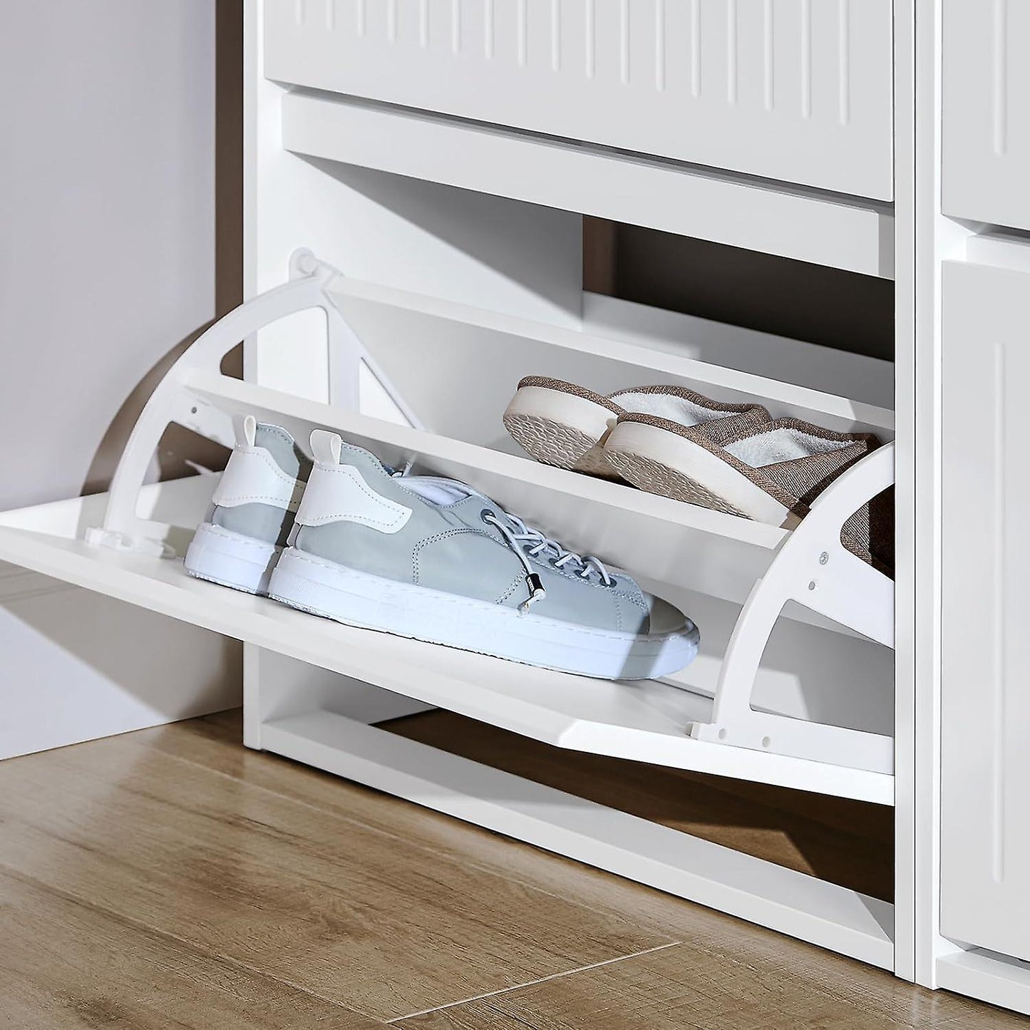 SoBuy Schoenenkast - FSR165-H-W - MDF - Max. 26kg. - 61x26x120cm - Wit