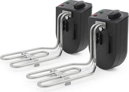 Tomado TDF6001B - Dubbele frituurpan - 2 x 3 liter - koude zone - zwart