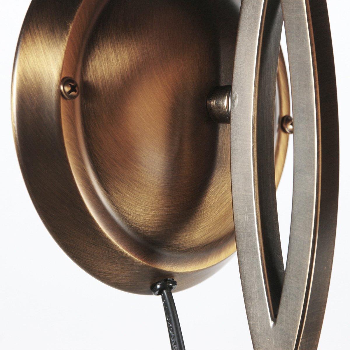Anthea 4328BR – Klassieke wandlamp met bronskleurig armatuur en marmerlook glazen kap van 17 cm, E27 fitting, Steinhauer