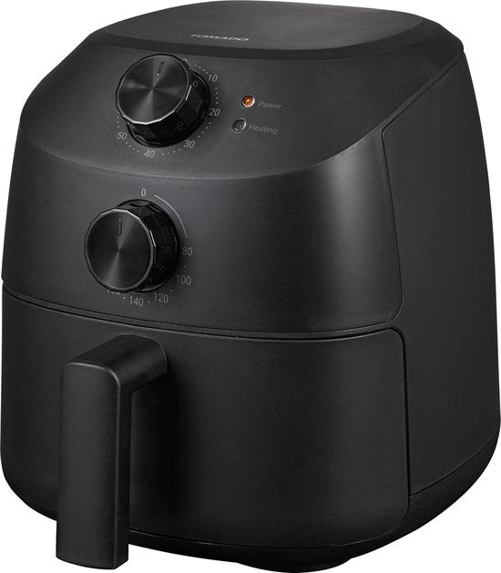 Tomado TAF2001B - Mini Airfryer - 2 liter inhoud - Voor 1 of 2 personen - Kleine Heteluchtfriteuse - PFAS vrij - Zwart