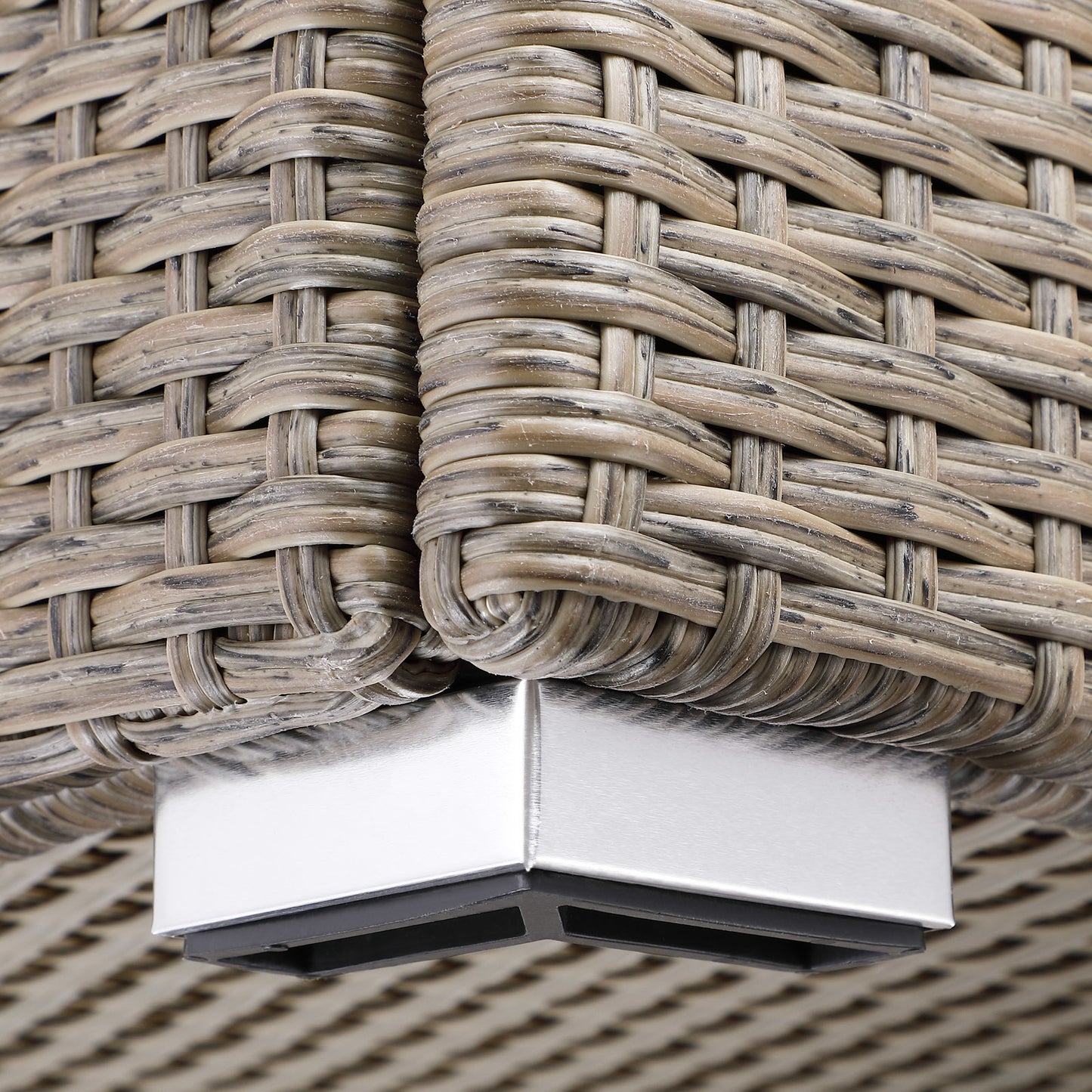 Casaria Polyrattan Kussenbox Tuinbox - Beige - 75x75x70cm