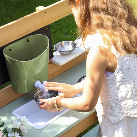 AXI Watertank met Kraan Groen – Waterdispenser voor Speelkeuken of Modderkeuken – 0,7 Liter – Vanaf 3 Jaar