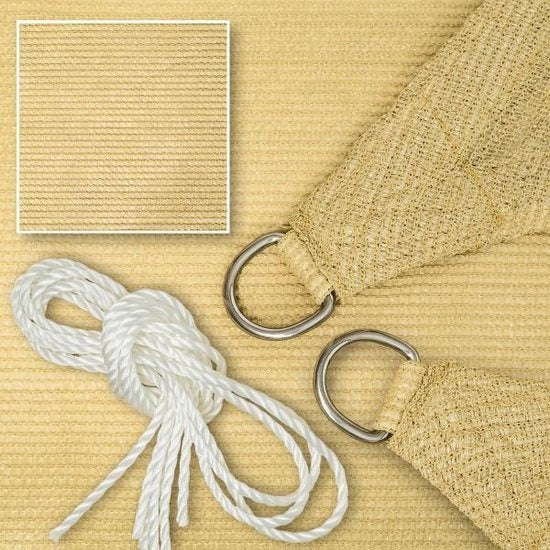 Vierkant zonneluifel - zonnedoek - 5m x 5m - 401811
