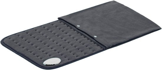 Seranova Elektrisch Warmtekussen - Inclusief Hoes - Rug/ Voeten/ Nek/ Schouders/ Buik - Heating Pad - Verwarmingskussen - 60x30cm - Antraciet Grijs