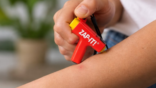 NoMasQuito Zap-It! Muggenbeet Verlichter - Piezo-elektrisch - Zonder Batterijen - Rood/Geel - 17 x 8 x 2,3 cm