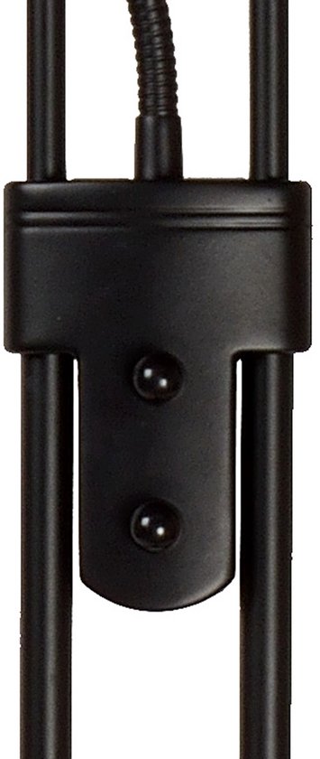 Lucide CHAMPION-LED - Leeslamp - Ø 30 cm - LED Dimbaar - 3000K - Zwart