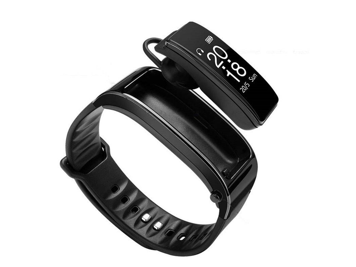 Y3 Bluetooth Smartwatch Color Earphone Talk Smart Band Monitor Heart Rate Passometer Sports Fitness Tracker Black