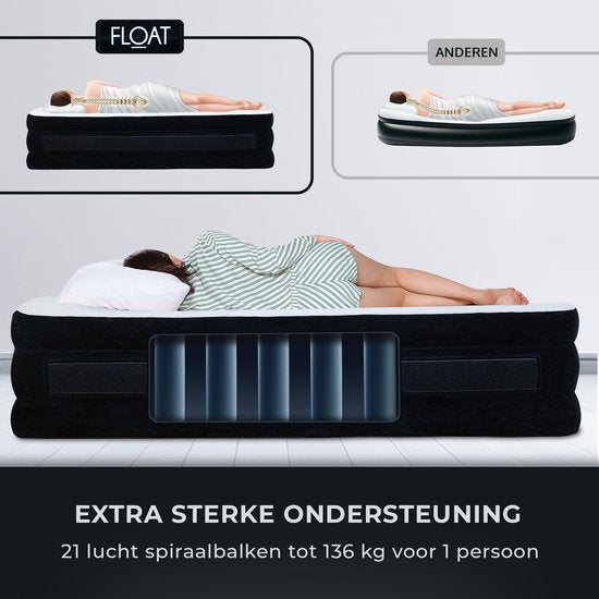 FLOAT VersaVento Luchtbed – 1 Persoons – Elektrische Pomp – Logeerbed & Camping