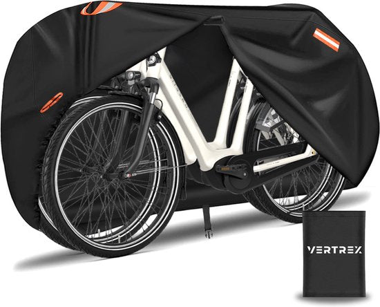 Vertrex Universele Fietshoes - Ultra Sterk & Waterdicht Oxford - Geschikt voor 1 tot 2 Fietsen - Inclusief Opbergtas