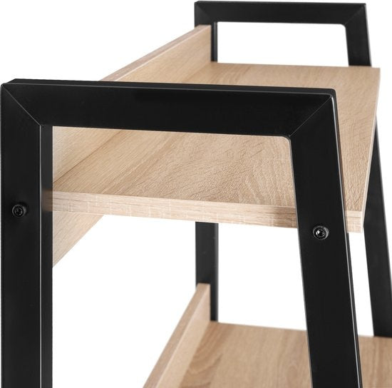 tectake - Wandrek ladderrek boekenrek Chatham - industrieel - lichtbruin - 404703