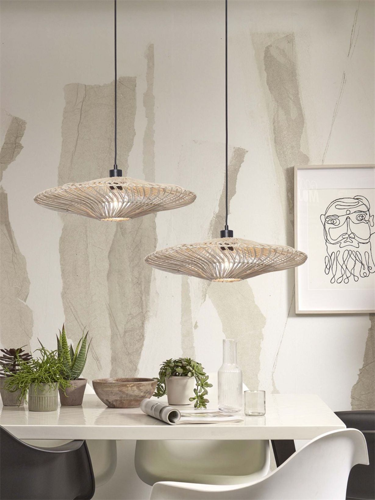 Good & Mojo Zanzibar Hanglamp - Bamboe - Naturel
