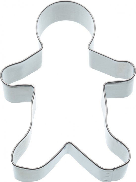 Kitchencraft Uitsteekvorm Peperkoekman 10 Cm Rvs Zilver