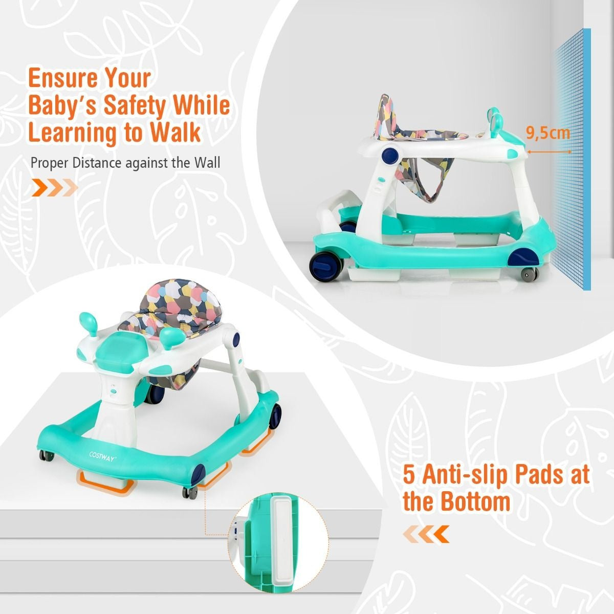 Coast Baby Loopfiets met Muziek - Zwart - 6-18 Maanden