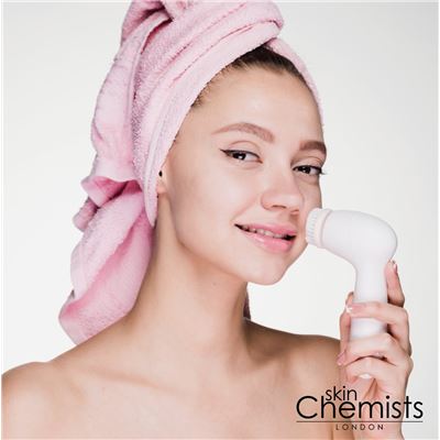 SkinChemists - Advanced Reinigingsborstel Gezicht & Lichaam - 4 Koppen - Dagelijkse Reiniging - Gevoelige Huid - Make‑up Verwijdering - Masserende Kop - Waterdicht