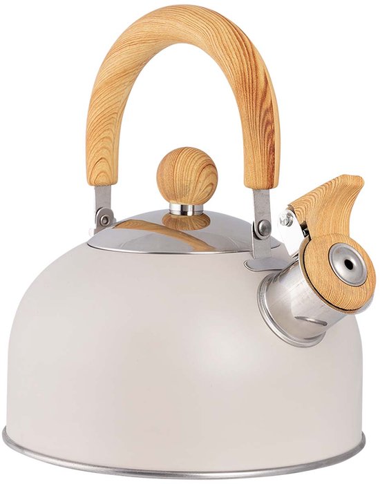 Bo-Camp Urban Outdoor collectie - Fluitketel - Clerkenwell - 1,2 Liter - Beige