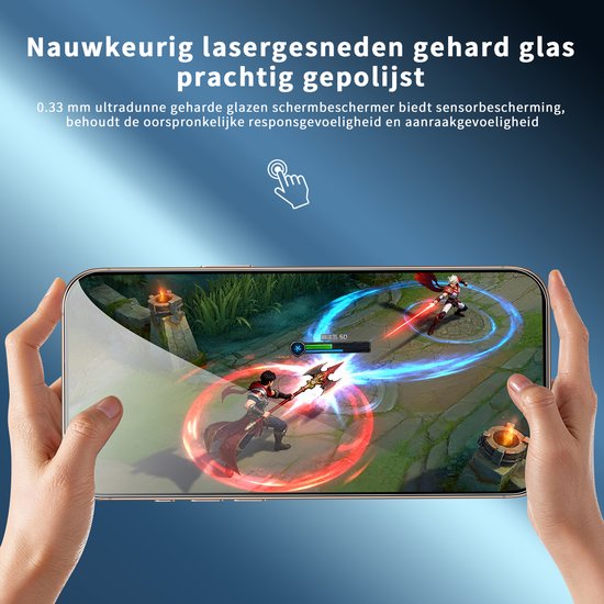 Podec Screenprotector en Camera Lens Protector geschikt voor iPhone 16 Pro Max - Gehard Beschermglas - Transparant en Krasbestendig - Tempered Glass Screen Cover - 3 + 3 Stuks