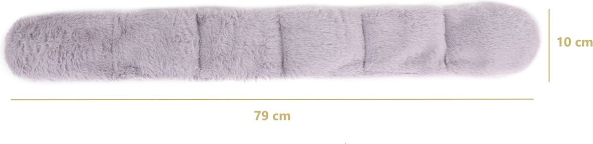 O’DADDY® Pittenzak magnetron met mint - Pittenzak - kersenpitkussen - pittenzak voor nek en schouders - verwarmingskussen - warmtekussen magnetron - 79 x 10 cm lila