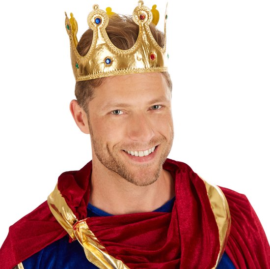 Dressforfun Herenkostuum koning M - verkleedkleding kostuum halloween verkleden feestkleding carnavalskleding carnaval feestkledij partykleding - 301216