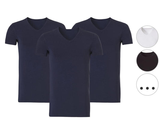 Ten Cate Basic Heren T-shirt - V-hals - maat L - Zwart