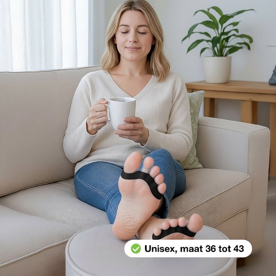 Alyze Teenspreider Siliconen - 2 Stuks - Hallux Valgus Corrector - Teenbeschermer - Tenenspreiders - Teencorrector - Hamerteen Brace - Grote teen - Persoonlijke Verzorging