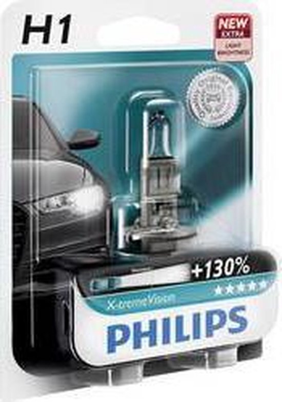 Philips X-tremeVision H1 55W 12V – Halogeen Koplamp Lamp – Meer Licht