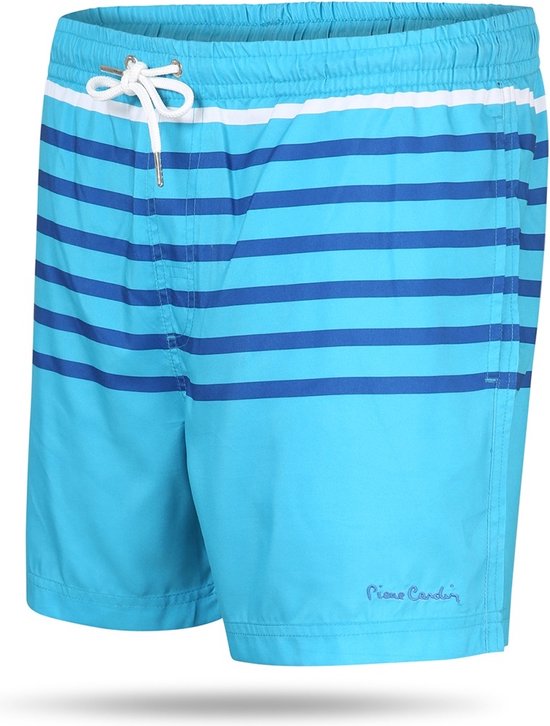 Pierre Cardin - Heren Zwembroeken Swim Short Stripe - Blauw - Maat S