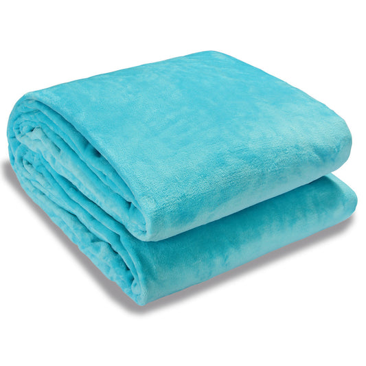 Monzana Premium Deken 200x150cm - Blauw - 300g/m²