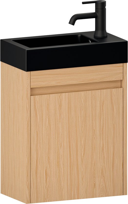 Mirlux Toiletmeubel Licht Eiken - Fonteinmeubel - Wc Kastje - Wc Meubel - 40cm