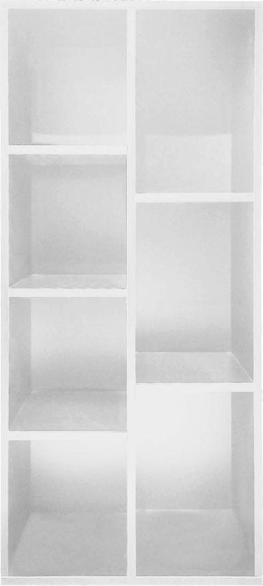 VDD Boekenkast 7 open vakkenkast - wit - 106x50x24 cm