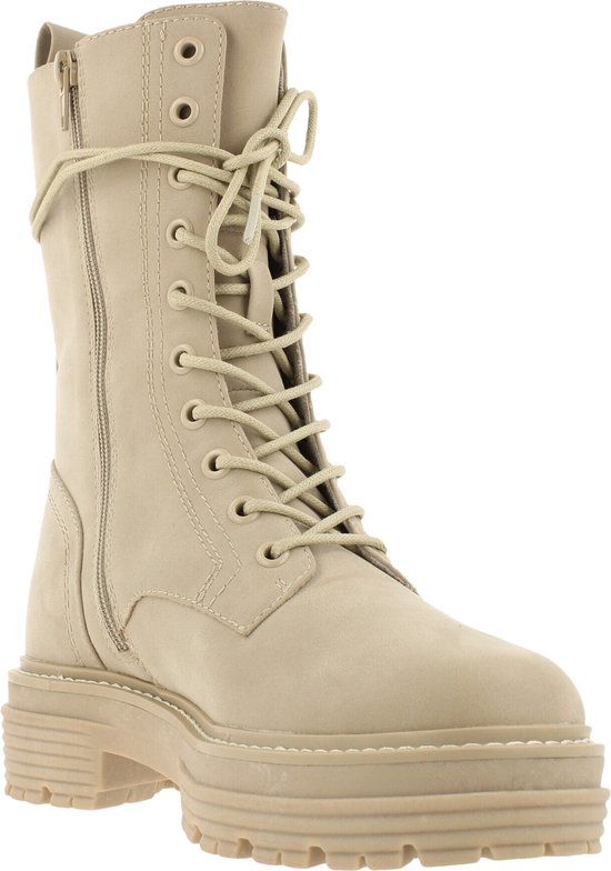 Bullboxer - Laars - Dames - Beige/Taupe - 40 - Laarzen